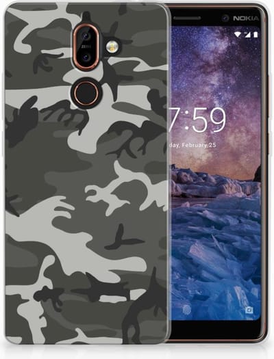 Nokia 7 Plus TPU bumper Army Light