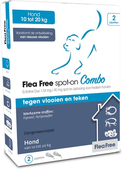 Ectoline Duo Hond - Gewicht dier 10 - 20 kg