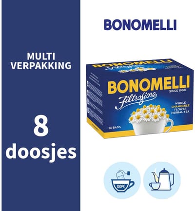 Bonomelli* Kamille Filtrofiore voordeelverpakking 8 x (14x2g)