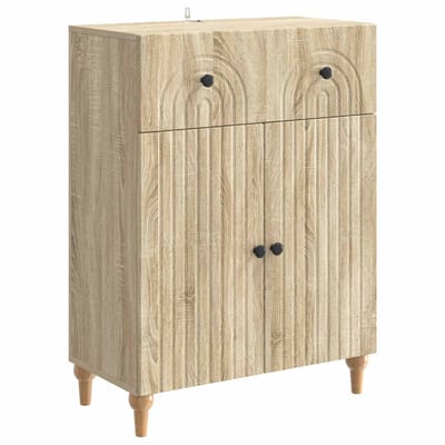 vidaXL - Dressoir - Sonoma - Eiken - 66 - x - 34,5 - x - 90 - cm - Bewerkt - hout