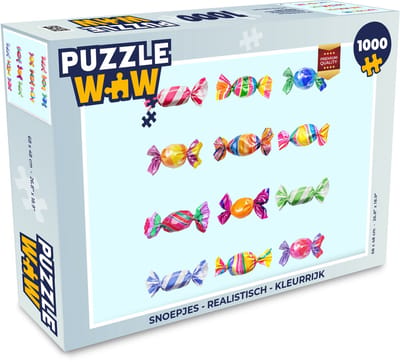 Puzzel Snoepjes - Realistisch - Kleurrijk - Legpuzzel - Puzzel 1000 stukjes volwassenen