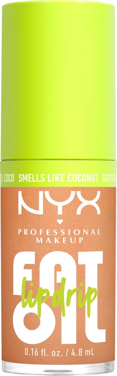 NYX Professional Makeup Fat Oil Lip Drip Lipgloss - Hydraterende gloss - Voor een glanzende finish - Coconut Cutie