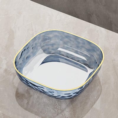 Fruitschaal fruit wassen holle afdruipmand fruitmand woonkamer salontafel net rode fruitschaal snack opbergmand 24CM gray