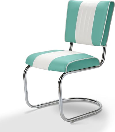 Bel Air Retro Eetkamerstoel CO-27 Turquoise