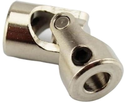 Draaibare Koppeling - Kruiskoppeling Stalen As - Assen Verbinden - Compenseert Offset - 2mm tot 10mm - Zilverkleurig