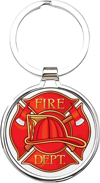Akyol - Brandweer Sleutelhanger - brandweer - De beste brandweerman - Brandweerman - Fire fighter - kazerne - brand - hulpdienst - brandwacht - brandweerauto - brandweerhelm - hulp bij ongelukken - brandweerman - vrijwillige brandweer - 4 x 7,5 CM