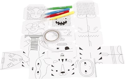 Mini Creatieve Set, monsters en robotten, 1 doos