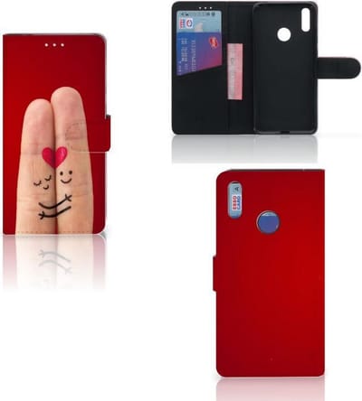 Huawei Y7 (2019) Wallet Case met Pasjes Liefde - Origineel Romantisch Cadeau