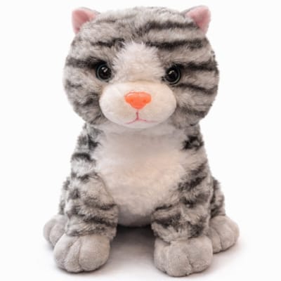 Kitten Kat Grijs Pluche Knuffel 20 cm - Speelgoed Knuffels voor Kinderen Jongens Meisjes - Cat Plush Toy