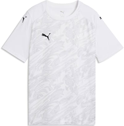 Puma Teamfinal Graphic Shirt Korte Mouw Kinderen - Wit | Maat: 164