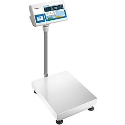 Tafelcontroleweger ae ADAM BTT 60, niet gekalibreerd, afleesbaarheid 2 g/weegbereik tot 60 kg, touchscreen, labelprinter, RS-232/USB, op netvoeding/batterij