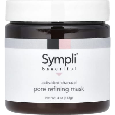 Sympli Beautiful, Actief Kool Poriën Verfijnend Schoonheidsmasker, 4 oz (113 gr) black
