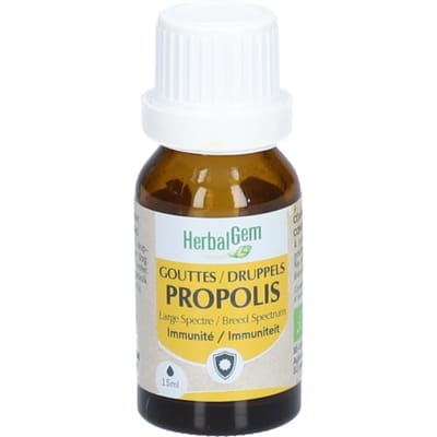 Herbalgem Propolis Breed Spectrum Keel Bio 15 Orale druppels