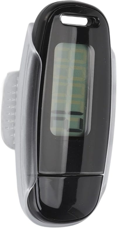Stap Teller - Fitness Tracker - Activiteit Meten - Groot LCD Scherm - 9 x 5 x 4 cm - Zwart