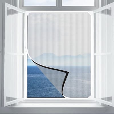 Dailygoods- Vliegenhordeur Verstelbaar - Magnetische Raamhor - Insectenscherm - DIY Vliegennet - Geschikt voor Ramen tot 150x130cm - Hoge Kwaliteit Gaas