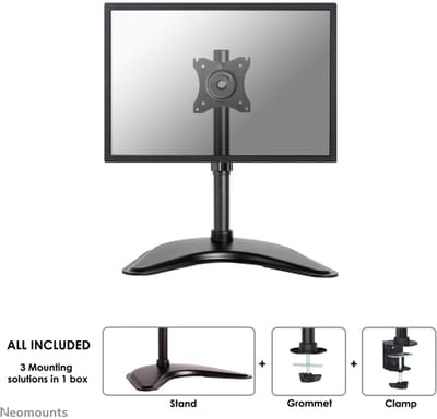 Neomounts NM-D335BLACK Monitorstandaard 1 scherm 10-30" - 0-10 kg - zwart