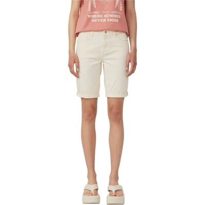 s.Oliver Qs Jeans Shorts CrÈme Größe: 34 | Kurze Sporthosen Outlet | Damen