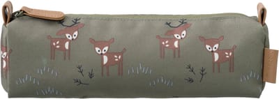 Fresk Etui Jongens – Waterafstotende Pennenzak - Etuis voor School - Pennenbakje voor Kinderen - Schoolspullen - -Groen - Deer Olive