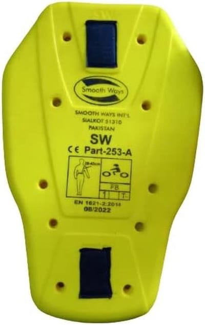 Motorcycle Back Protector - Rug Beschermer Motor - Veilig Motorrijden - CE Level 2 Gecertificeerd - One Size - Geel