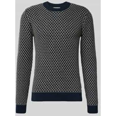 Gebreide pullover met ronde hals, model 'DONG'