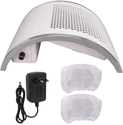 Quvo® Nagel Afzuiger - Stofafzuiger Nagels - Stofafzuiging - Wit - 34cm x 29cm x 8cm