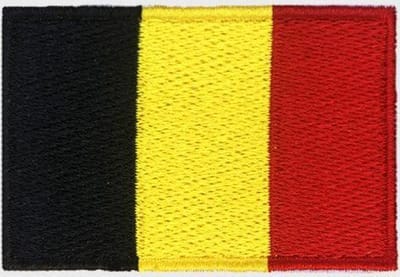 Patchy® – Belgische Vlag Strijk Embleem Patch 6.5 x 4 cm