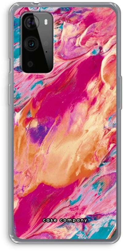 Case Company® - Hoesje geschikt voor OnePlus 9 Pro hoesje - Pastel Echoes - Soft Cover Telefoonhoesje - Bescherming aan alle Kanten en Schermrand