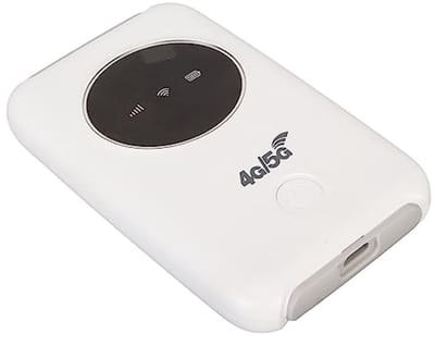carmdering - Mobiele Hotspot - 4G Router - Draadloos Internet - 4G LTE, tot 300 Mbps, 10 apparaten - 3200 mAh batterij, 8 uur gebruik - USB-C opladen, 120 gram - Met SIM-slot, signaal- en batterij-indicatie - Voor reizen en onderweg