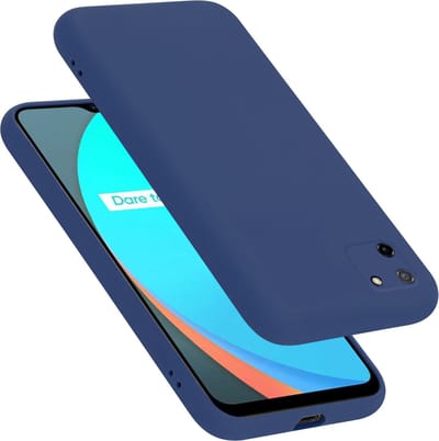 Cadorabo Hoesje geschikt voor Realme C11 2020 in LIQUID BLAUW - Beschermhoes gemaakt van flexibel TPU silicone Case Cover