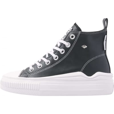 British Knights - Kaya Flow Mid Dames Sneakers Hoog - Maat 37 - Zwart - Vrouwen Schoenen