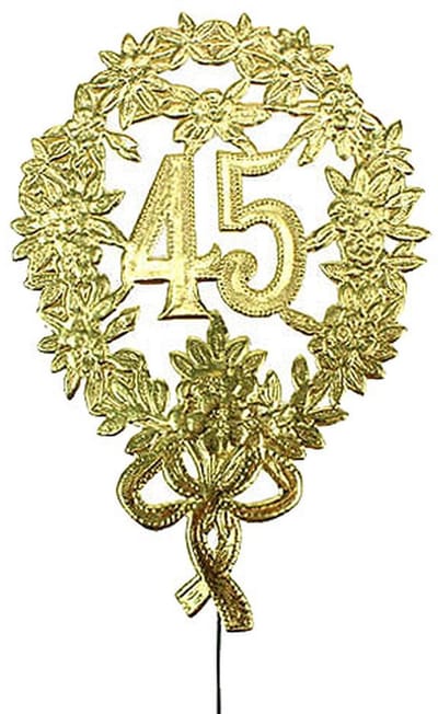 Jubileumnummer 45 Ø8cm 10st