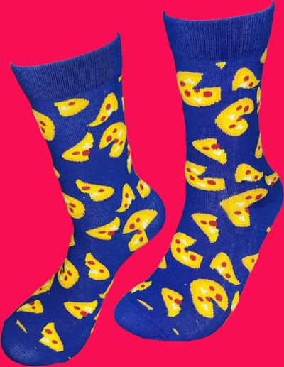 Verjaardags cadeau - Pizza sokken - vrolijke sokken - valentijns cadeau - grappige sokken - leuke dames en heren sokken - moederdag - vaderdag - Kerstcadeau - Sokken waar je vrolijk van wordt - Maat 37-44