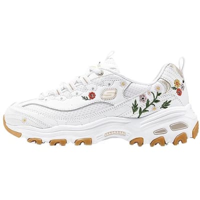 Skechers DLites Comfortabele Modieuze Minimalistische Veelzijdige Lage Dad Schoenen Dames sneakers Wit 150553-WHT 36 white