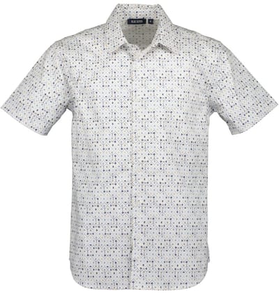 Blue Seven - Blouse 341029 wit / blauw print KM - maat M