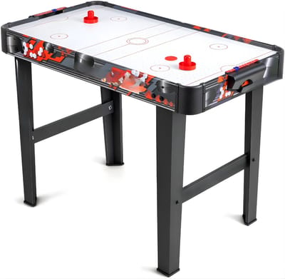 RONN® Air Hockey - Voetbal - Voetbaltafel - Zwart - 97cm x 51cm x 69cm