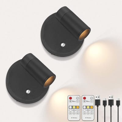 Draadloze Oplaadbare Led-Spot met Afstandsbediening en Timer - Mini Kunstverlichting voor Planten en Slaapkamer - 2 Stuks