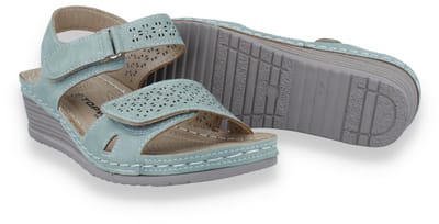 Mode-mania Dames Sandaal | Groen | Maat: 37