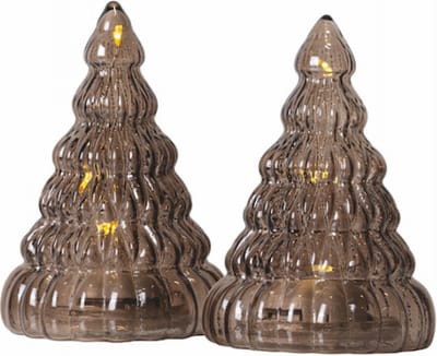 Sirius Home Lucy, Lichtdecoratie figuur, Bruin, LED - H 9cm - set van 2 - inclusief batterijen