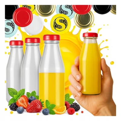 Bimberek JUICE - Glazen Flessen - 200 ml - Transparant - 50 stuks