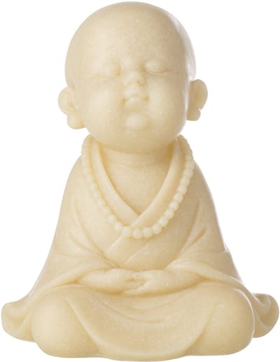 J-Line decoratie Monnik Zen - polyresin - geel - large