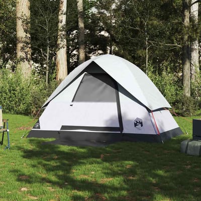 vidaXL - Koepeltent - 2-persoons - waterdicht - verduisterend - stof - wit