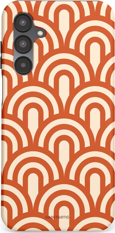 Casetastic hoesje geschikt voor Samsung Galaxy A16 - Dubbellaagse bescherming - Oranje Bogen Parade - Fashion Case - Terracotta Crème
