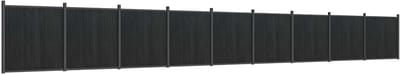 vidaXL - Schuttingpaneel - 1564x186 - cm - HKC - grijs