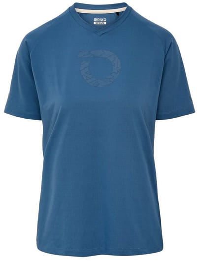 Briko Adventure Graphic T-shirt Met Korte Mouwen Blauw L Vrouw