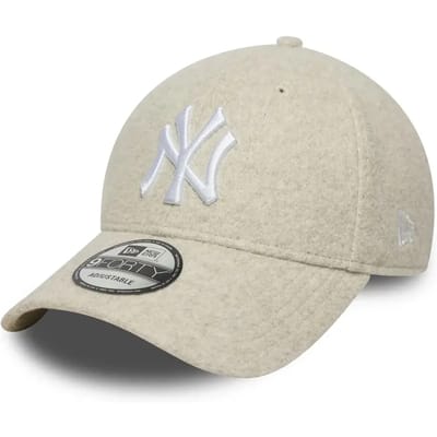 New Era New York Yankees Melton Wool 9fortyâ® Cap 60758974 - Kleur Grijs - Maat 1SIZE