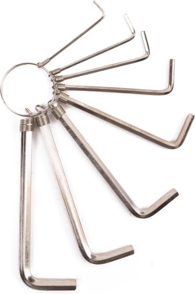 Benson Inbussleutelset - 8-delig - 1.5 t/m 6.0 mm - Met handige sleutelring