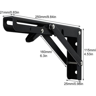 Opvouwbare Plankdragers Heavy Duty Metalen Plankscharnier Rek Slijtvaste Benodigdheden Voor Keuken Badkamer Winkel Garage Balkon