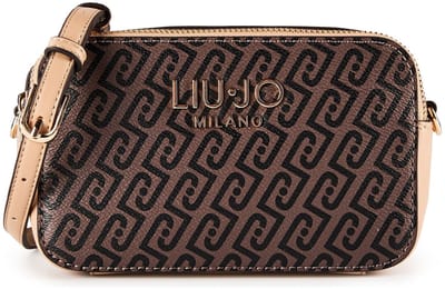LIU JO schoudertas Ridhi ECS Camera Case Testa moro / dk. Cipria bruine