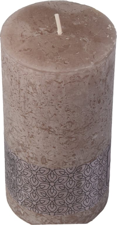 Stompkaarsen grijs | Perfect Sint- en Kerstcadeau voor Sfeervolle Decoratie | 13 cm Cilinder Kaars voor Binnen |43 uur Branduren