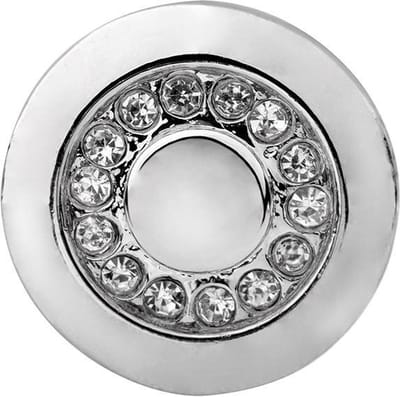 Quiges - Drukknoop Mini 12mm Zirkonia Cirkels - EBCMK147